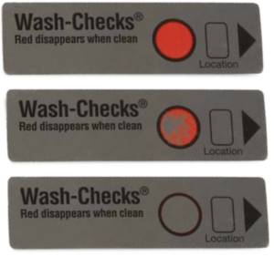 Image des indicateurs de lavage pour les nettoyants standards Wash-Checks